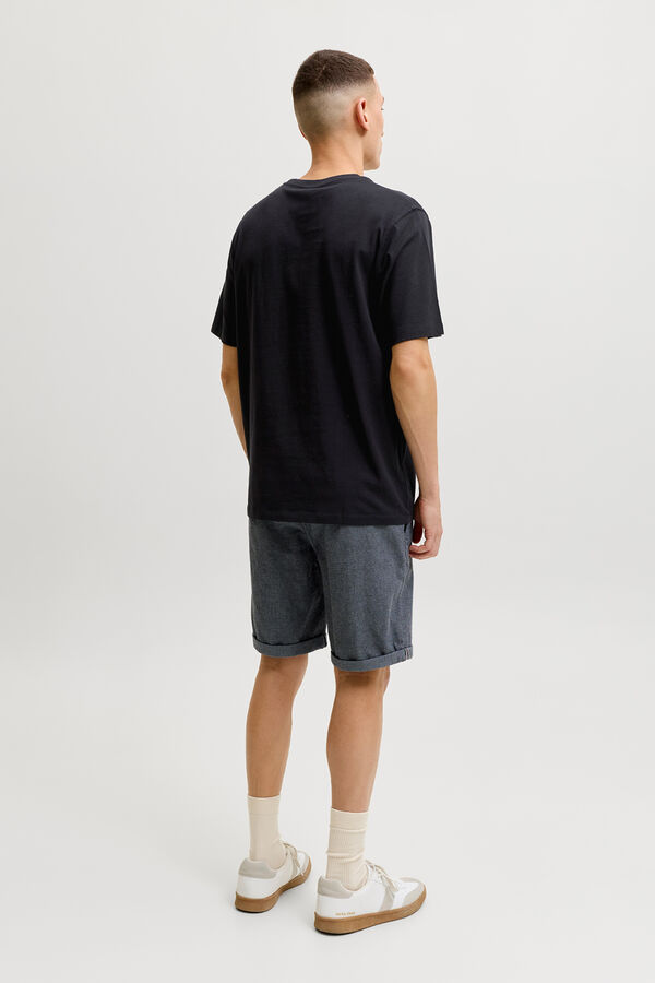 Jack & Jones Camiseta slim manga corta negro