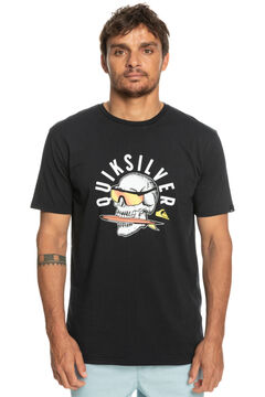 Springfield QS Rockin Skull - Camiseta manga corta negro
