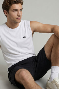 JJ REBEL Logo vest top