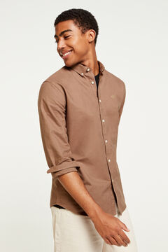 Springfield Chemise oxford couleur beige