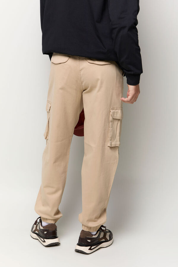 Balmohk Pantal&oacute;n cargo cuff beige