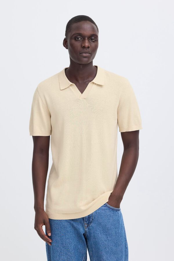 Blend Polo de punto beige