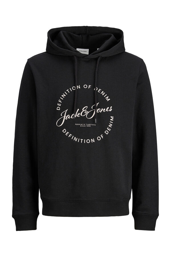 Jack & Jones Soft fleece hooded sweatshirt noir