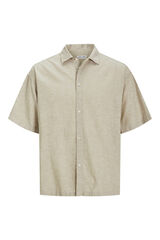 Jack & Jones Short-sleeved oversize shirt grey