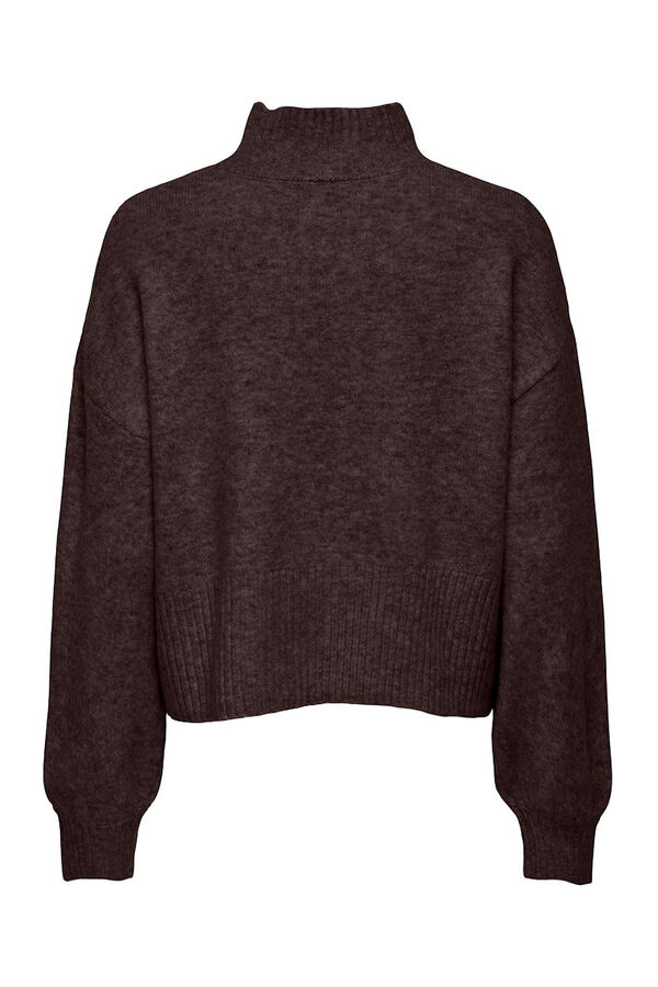 Only Jersey con apliques joya marrón