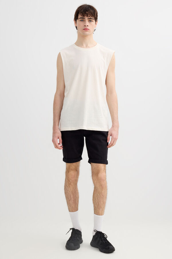 Inside Plain vest top white