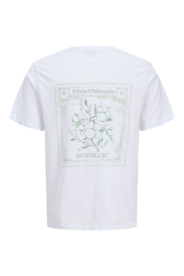 JJ REBEL Camiseta back print blanco