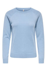 Only Jersey cuello redondo azul