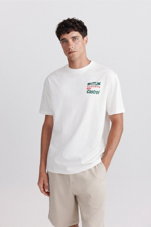 Springfield Castrol Gtx T-shirt beige