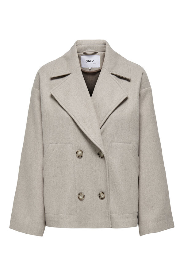 Only Chaqueta estilo paño beige