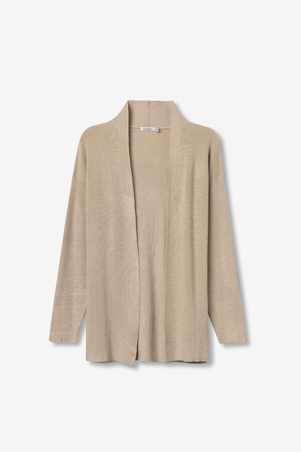 Tiffosi Fine knit cardigan beige