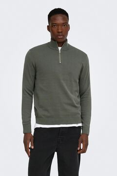 Only & Sons Jersey cuello alto y cremallera