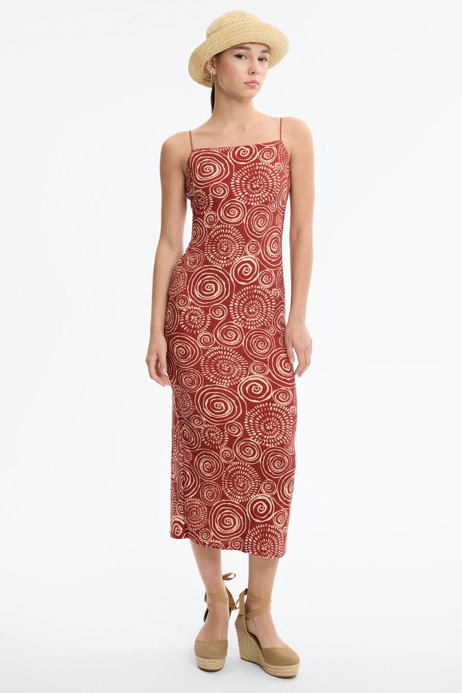 Vestido midi tirantes