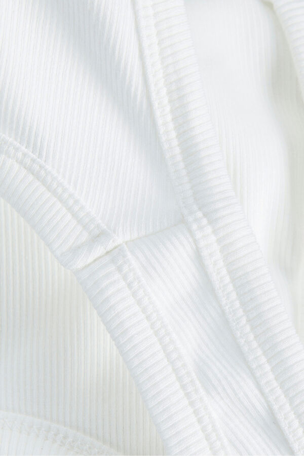 Jack & Jones Top com alças caneladas branco