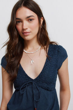 Springfield T-shirt &agrave; manches courtes &agrave; n&oelig;ud