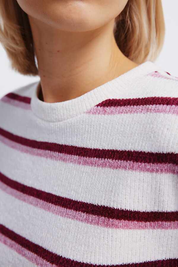 Springfield Striped chenille jumper brown