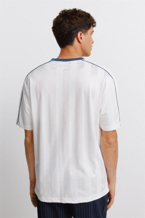 Springfield Almost football T-shirt beige