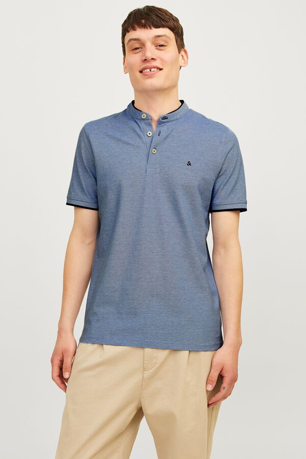 Jack & Jones Slim Fit Baumwoll-Poloshirt Blau