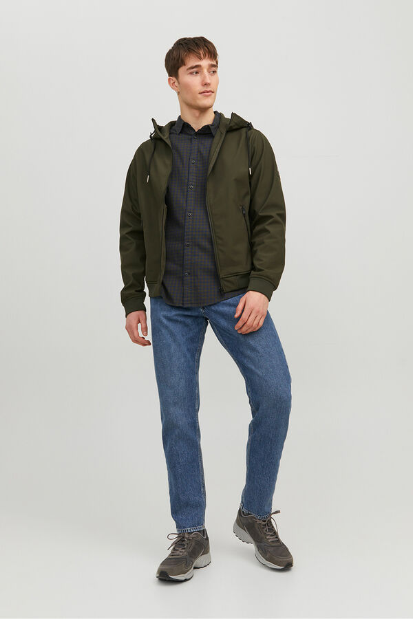 Jack & Jones Softshell jacket with hood green