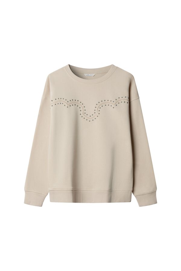 Springfield Studded sweatshirt nude