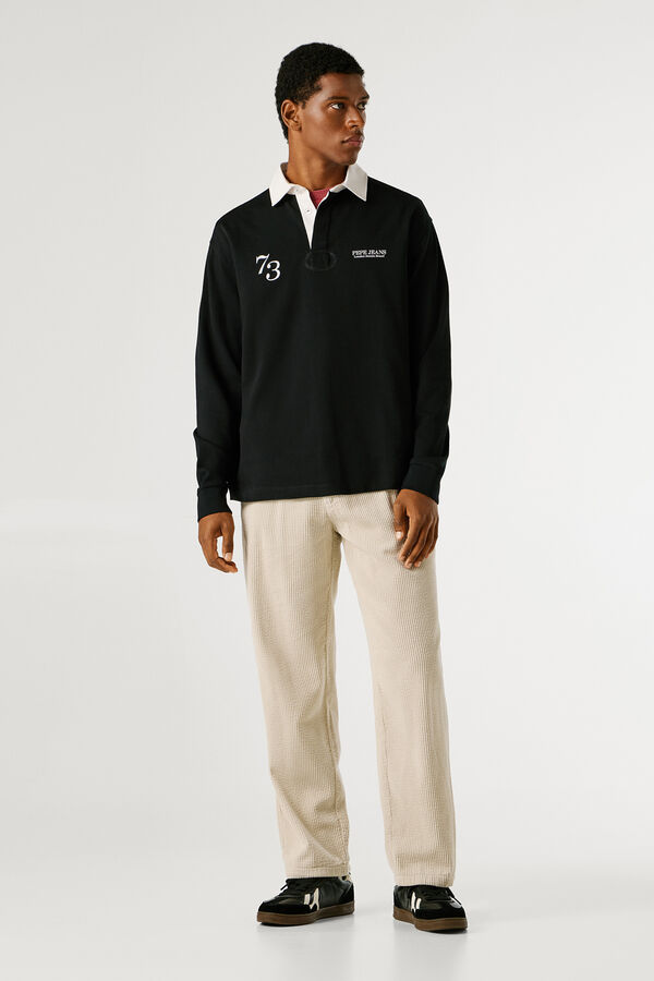 Pepe Jeans  Long-sleeved polo shirt black
