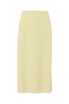 Pieces Falda midi estampada