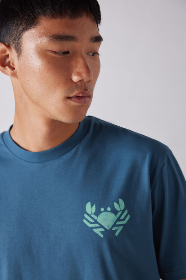 Springfield T-shirt crabe bleu
