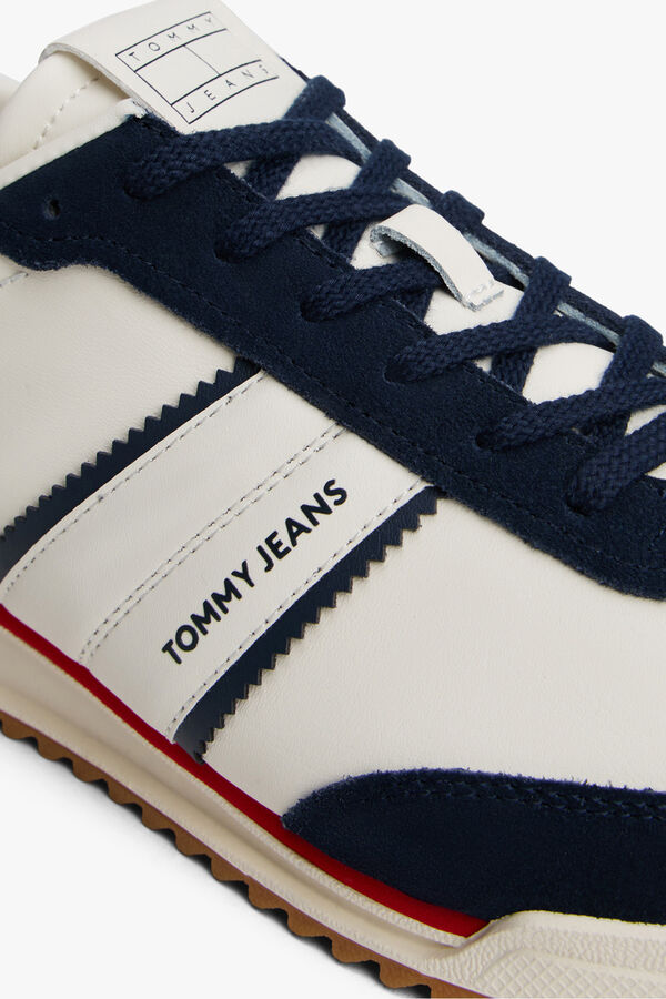 Tommy Jeans Zapatilla retro Tommy Jeans en azul, blanco y rojo azul
