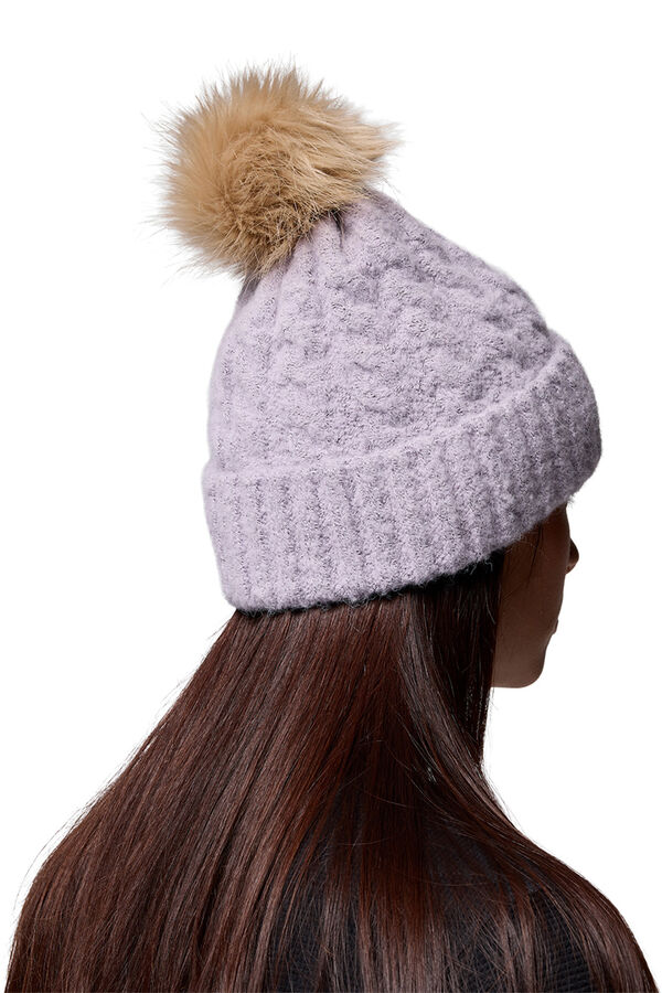 Columbia Winter Blur&trade; II Unisex Beanie with Pom-Pom pink