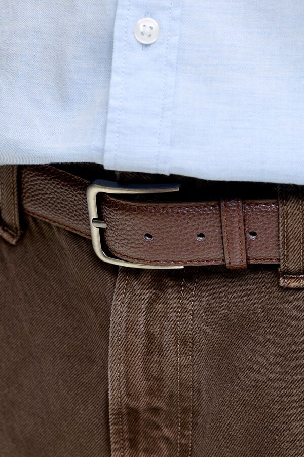 Jack & Jones Faux leather belt brown