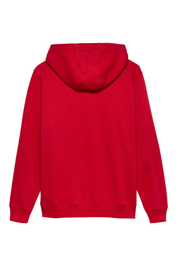 Tommy Jeans Sudadera de hombre con capucha ajustable rojo