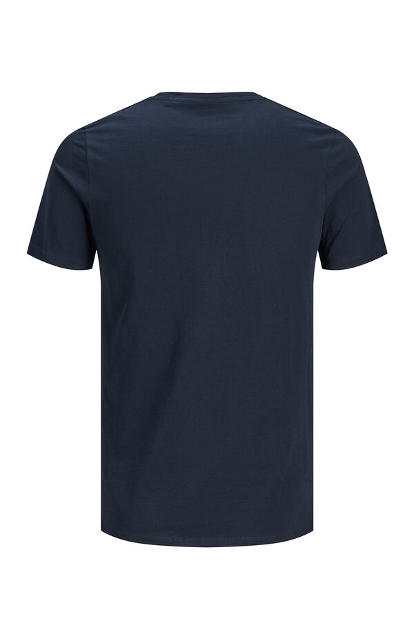 Jack & Jones PLUS Camiseta b&aacute;sica logo azul