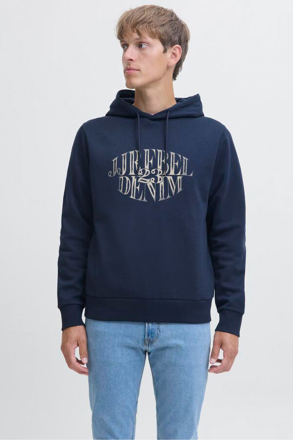 JJ REBEL Sweatshirt mit Kapuze Blau