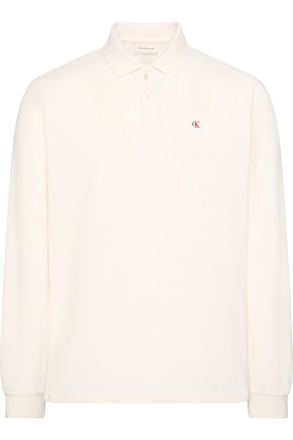 CK Jeans long sleeve polo shirt beige