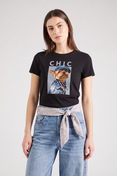 Only T-shirt estampada de manga curta