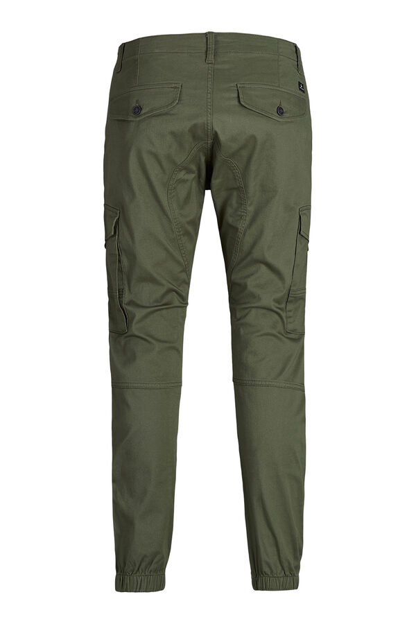 Jack & Jones Junior Pantal&oacute;n cargo slim verde