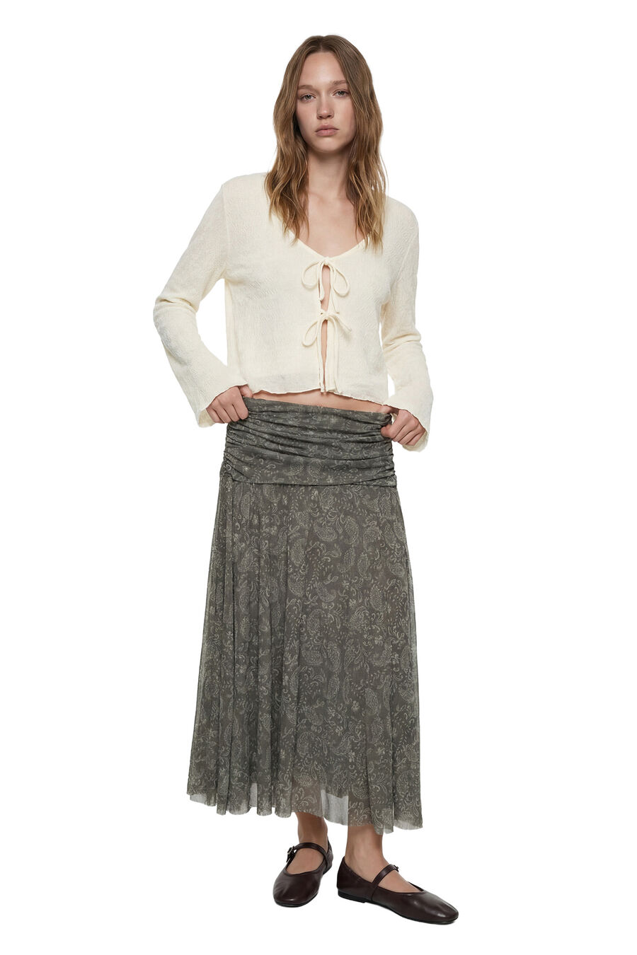 Blusa escote en pico