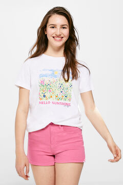 Springfield Hello Sunshine T-shirt white