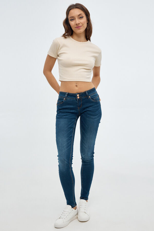 Jeans Skinny Tiro Bajo Jeans y Pantalones Vaqueros de mujer SPF
