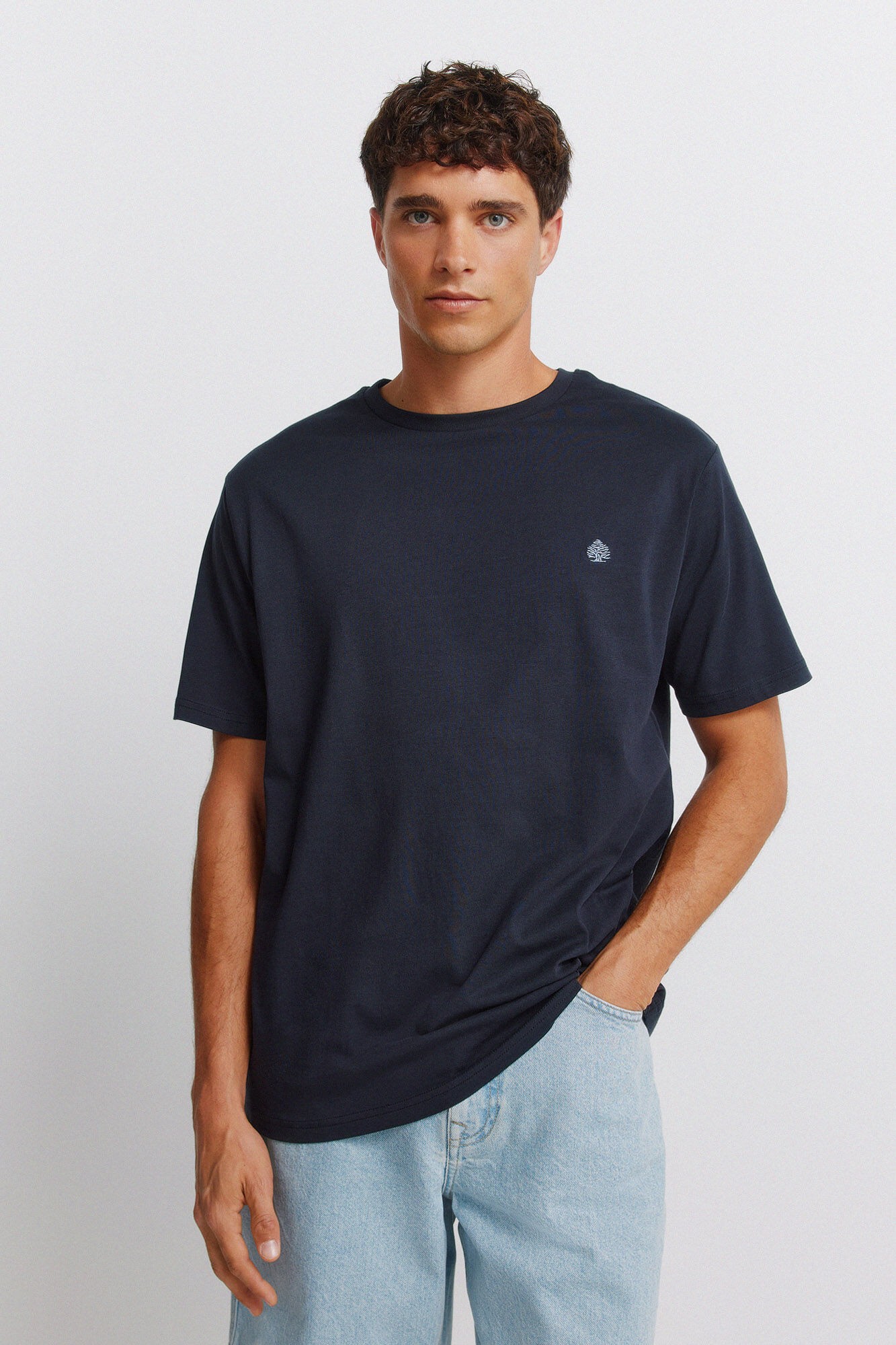 Springfield T-shirt b&aacute;sica com logo Springfield