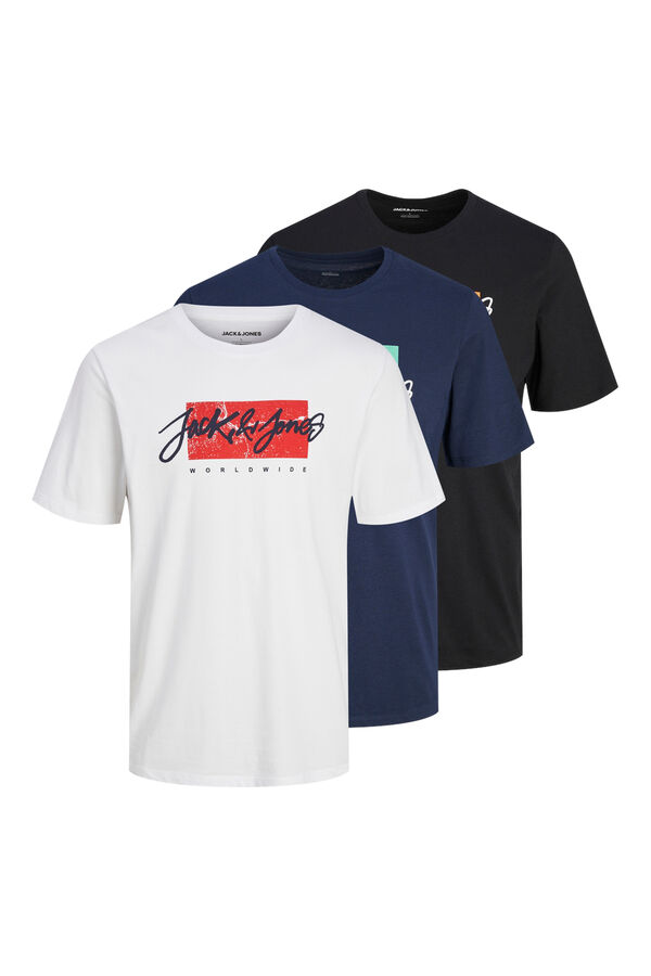 Springfield Pack x3 t-shirts with print navy