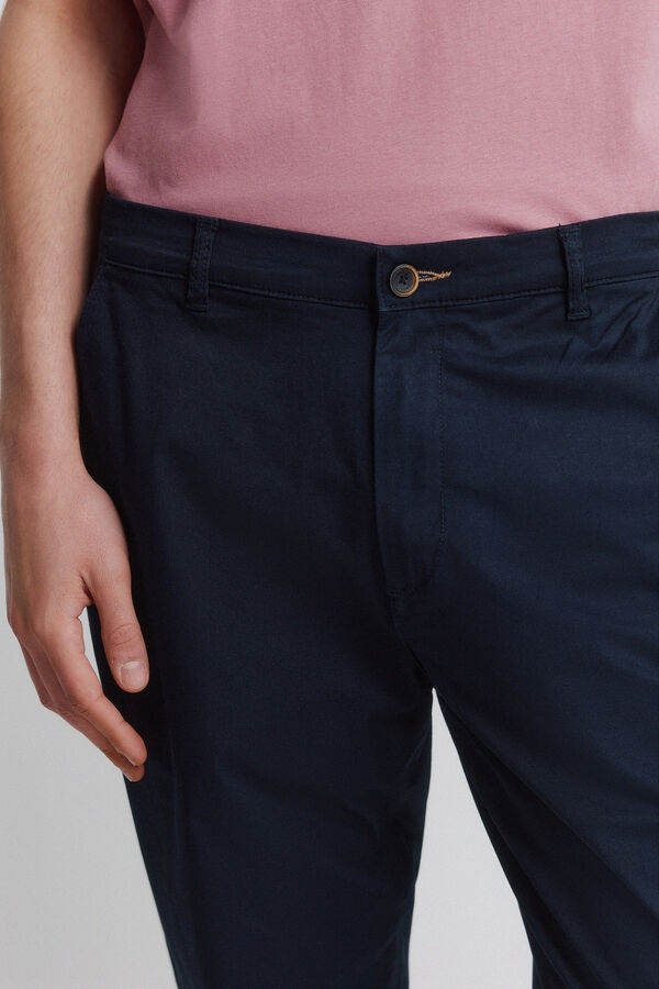 Springfield Light comfort slim fit chinos blue