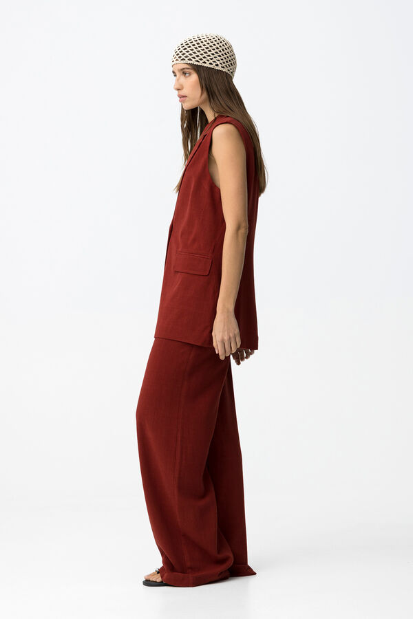 Tiffosi Pantal&oacute;n wide leg estampado