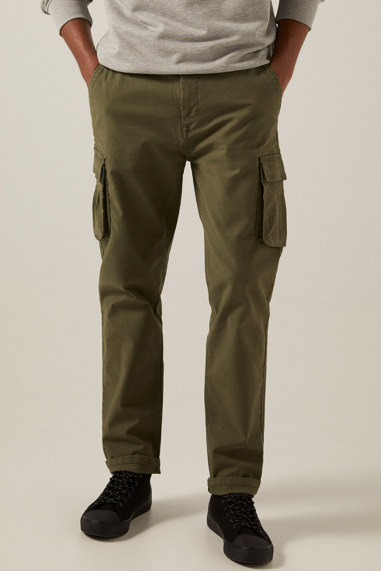 Pantalón Cargo Gris | Pantalons Springfield Homme – Netco Tn Snp
