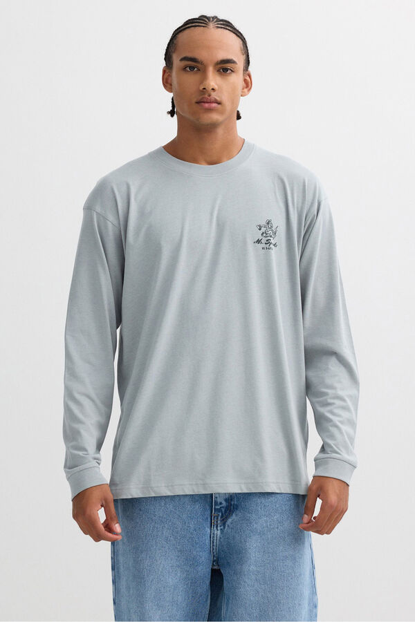 Inside Camiseta de manga larga azul