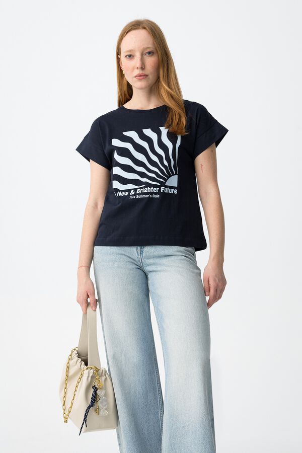 Tiffosi Short-sleeved T-shirt bleu