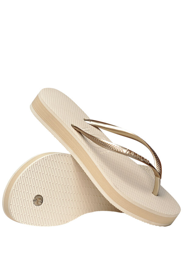 Havaianas Rubber platform sandals beige