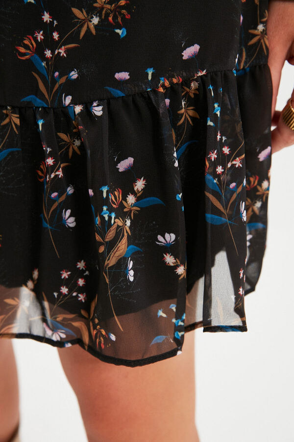 Trendyol Short high neck dress black