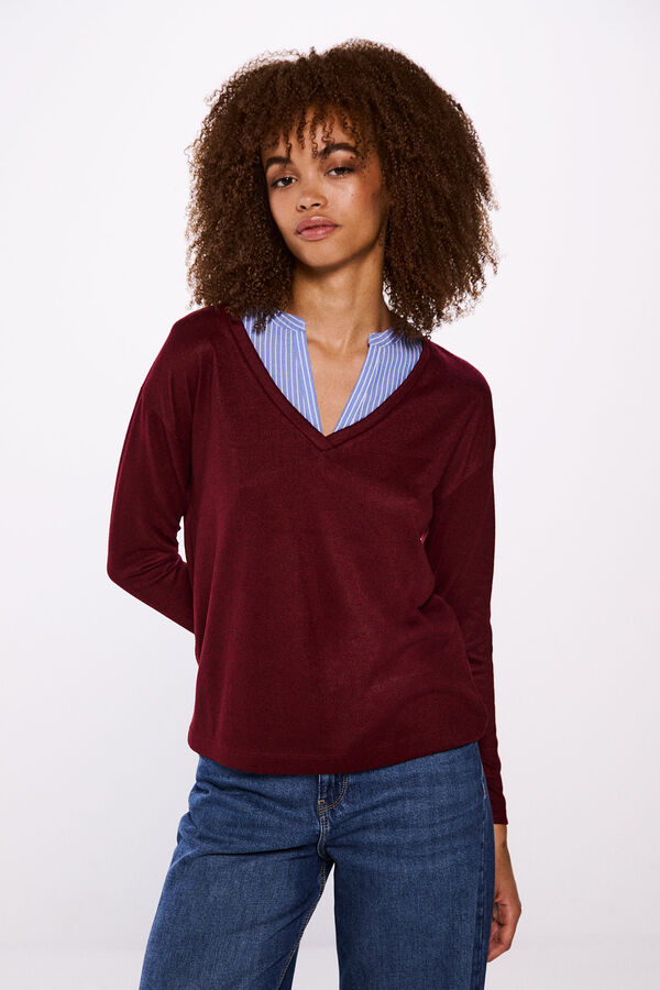 Springfield Soft touch combined t-shirt printed