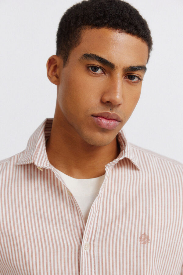 Springfield Linen shirt red